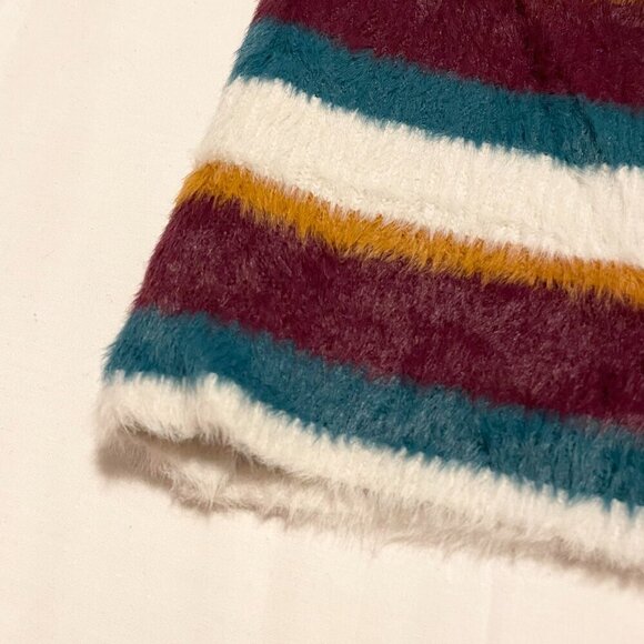 Free People Fig Jam Combo Ciara Fuzzy Mini Skirt Size Small - Picture 14 of 16